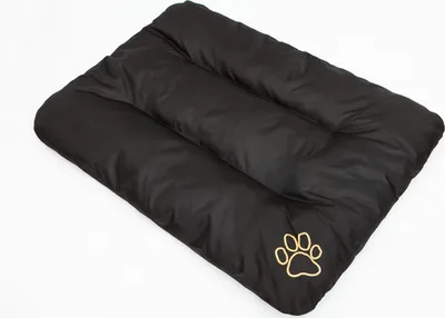 Produktbild von Hundekissen Hundematraze Schlafplatz Hundebett Tierbett Hundekissen Katzenbett - Eco - 90 x 60 cm [Größe: L] - Schwarz