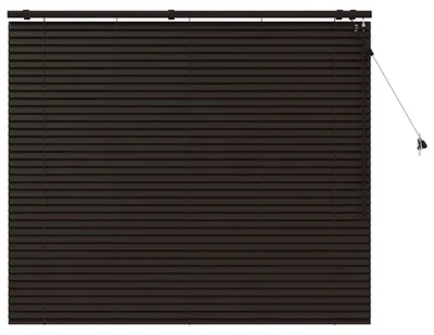 Obrázok produktu pre vidaXL Žalúzie, tmavohnedé, 150 x 130 cm, 35 mm, masívne drevo paulovnia