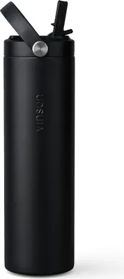 Produktbild von Trinkflasche Edelstahl 750ml Strohhalm Sport Flasche Thermo auslaufsicher Vinsun