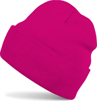 Produktbild von styleBREAKER Kinder Beanie Strickmütze mit breiter Krempe, Feinstrick Mütze doppelt gestrickt, Kindermütze 2-5 Jahre 04024030
