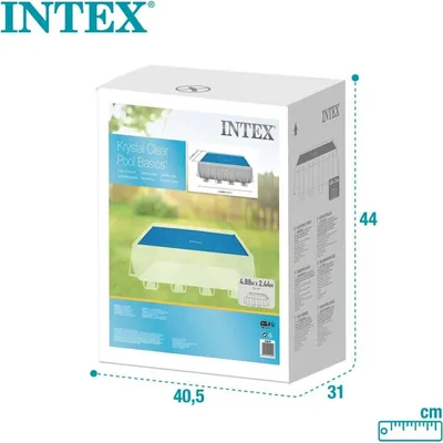 Produktbild von INTEX 28029 - Solarabdeckplane für Frame-Pools 488x244cm Abdeckplane Abdeckung Solarplane