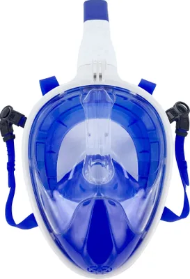 Produktbild von Schnorchelmaske weiß/blau Gr.S/M Full Face