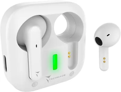 Zdjęcie produktu dla Słuchawki Bluetooth typu "in-ear", Bluetooth 5.1, bezprzewodowe słuchawki z ultraplaskim etui ładującym, dźwięk HiFi stereo, sterowanie dotykowe, asystent głosowy, USB-C