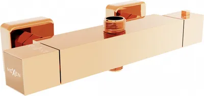 Produktbild von Mexen Cube Thermostat-Duschmischer, Rosa Gold - 77250-60