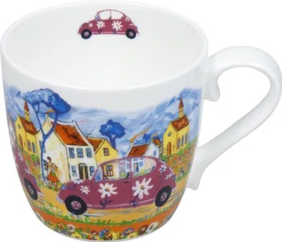 Produktbild von KÖNITZ Kaffeebecher "City Girl" by Portchie bunt – 6er Vorteilset