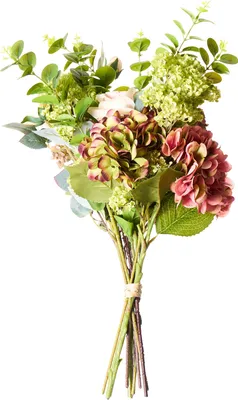 Produktbild von BELIANI Kunstblumenstrauß Rosa 60 cm Hochwertig wie Echt Künstliche Blumen Hortensien Rosen Kunstblumen Arrangement für Vasen Bodenvasen Hochzeit
