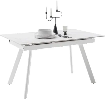Produktbild von Esstisch Parenzo | weiß | ausziehbar | 140(180) x 90