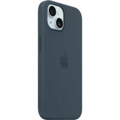 Produktbild von Apple iPhone 15 Silikon Case mit MagSafe – Sturmblau, Cover, Apple, iPhone 15, 15,5 cm (6.1"), Navy