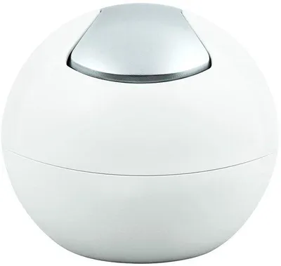 Imagen del producto de Cubo de basura mini Unyqoos® con tapa abatible, 1 litro – cubo de basura compacto para cocina y baño, ideal para residuos de mesa y cosméticos, disponible en colores mate
