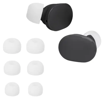 Produktbild von kwmobile 6x Polster kompatibel mit JBL Tune Buds - 3 Größen - Silikon Ohrstöpsel In-Ear Kopfhörer
