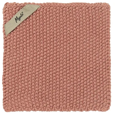 Produktbild von IB Laursen Mynte Topflappen DESERT ROSE gestrickt Untersetzer Strick Küche rosa