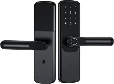 Immagine prodotto di INF Serratura Intelligente Nera APP+Password+Scheda+Chiave Compatibile Tuya