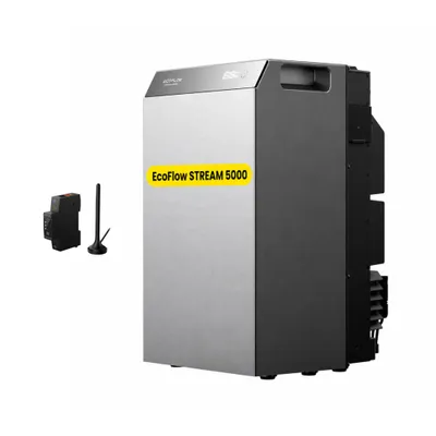 Produktbild von EcoFlow Stream 5000 Balkonkraftwerk mit Batteriespeicher 5kWh, 5000 W Solar, 3000 W AC, 10000 Zyklen, 4 MPPT mit Smart Meter (0% MwSt)