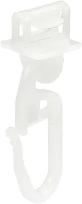 Produktbild von rewagi 10 Stück   Klick Fix Gardinengleiter, Faltenlegehaken,Gardinenzubehör - 4 mm