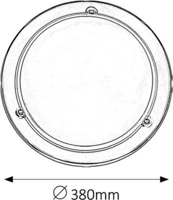 Produktbild von Rabalux 5143 Deckenleuchte 2 Spots Ufo, E27, silber, rund, Standard, ø380mm