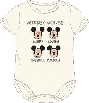 Produktbild von Kurzarm-Body für Kleinkinder - Mickey Mouse "Gemütszustand", 80