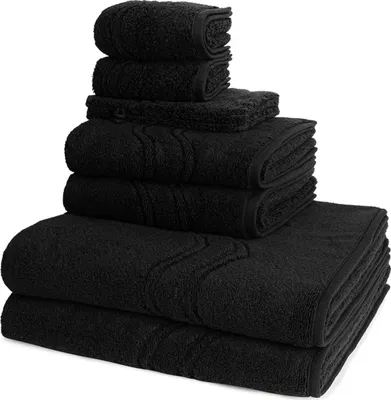 Produktbild von Ross Cashmere feeling 2 X Wasch- 2 X Gäste- 2 X Dusch- 2 X Handtuch im Set Walkfrottee aus Baumwolle 520 g/m², Weich saugstark mit Aufhänger Kordel, Wellenmuster und gewebte Bordüre elegant