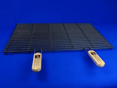 Produktbild von Grillrost Gusseisen Gussgrillrost rechteckig 67 x 40 cm mit Griffen