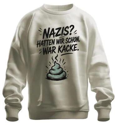 Obrázok produktu pre Tričko s nápisom "Mali sme už nacistov, toto je horšie", s ironickým podtónom, farba: prírodná, veľkosť: XL