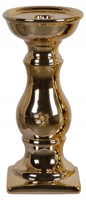 Produktbild von Ewax Kerzenständer Gold Keramik Klein 20 cm