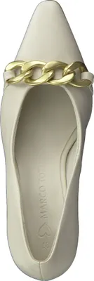Produktbild von MARCO TOZZI Damen Pumps spitze Form Kettendetail Stiletto 2-22417-20, Größe:37 EU, Farbe:Beige