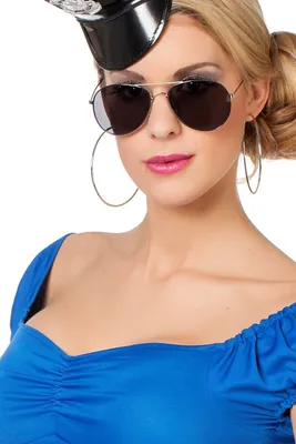Produktbild von Sonnebrille US Police mit silbernem Rahmen