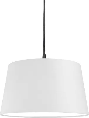 Zdjęcie produktu dla QAZQA – nowoczesna lampa wisząca I lampa wisząca I lampa wisząca czarna z białym kloszem 45 cm – lampa wisząca I salon I sypialnia – tworzywo sztuczne okrągłe I podłużne – odpowiednia do żarówek LED E27