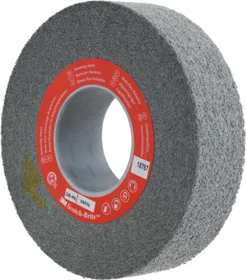 Produktbild von 3M Scotch-Brite Kompakt-Entgratscheibe (SiC), DB-WL, Scheiben-⌀xBreitexBohrungs-⌀ 203X51X76 mm