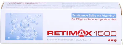 Imagen del producto de Crema protectora Retimax 1500 con vitamina A para piel seca e irritada, 30 g