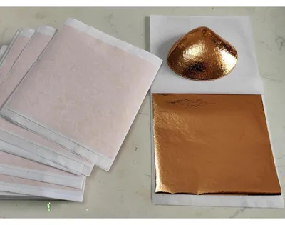 Obrázek produktu pro Zlatý list, 7 barev, 700 kusů, rozměr 8,9 x 8,9 cm, kovová fólie pro uměleckou dekoraci a tvoření