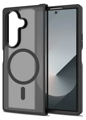 Produktbild von Magnetisch Hülle für Samsung Galaxy Z Fold 7, Kompatibel mit MagSafe, Transluzente Matt Rückseite Stoßfeste Handyhülle Schwarz