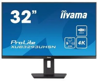 Immagine prodotto di iiyama ProLite XUB3293UHSN-B5 80cm (31,5") 4K UHD IPS Monitor HDMI/DP/USB-C 60Hz