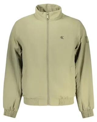Produktbild von Grüne wasserabweisende Herrenjacke aus recyceltem Material mit Logo
