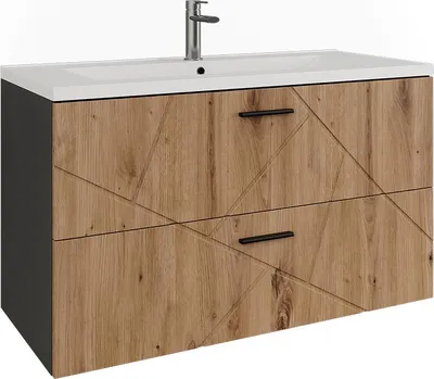 Obrázek produktu pro Koupelnová sestava nábytku Vicco Irma Antracit/Artisan 2 díly, Model 56322