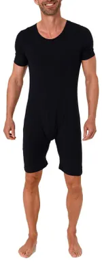 Produktbild von Pflegebody kurzarm - UNI - mit diagonalem Reißverschluss am Rücken - 64612  ; navy , S