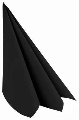 Produktbild von 50x Servietten Airlaid 40x40cm 1/4 -Falz stoffähnlich hochwertig schwarz