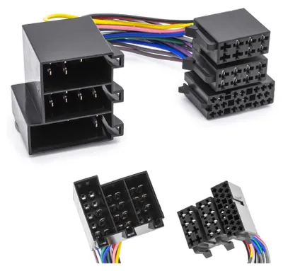 Produktbild von Display Adapter Radio Mini ISO 10 auf 20 Pol Stecker TID MID Kabel passend für Opel
