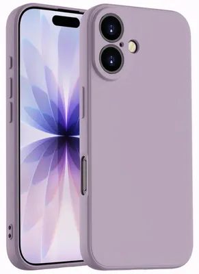 Produktbild von Hülle für iPhone 17, Slim Liquid Silikon Gel Gummi Stoßfest Schutzhülle Lila
