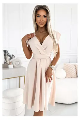 Produktbild von Kleid NUMOCO SCARLETT 348-7 BEIGE Größe: S
