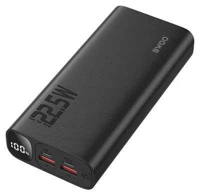 Zdjęcie produktu dla Bwoo Power Bank 22,5W 20000 Mah Z Wyświetlaczem Lcd Czarny