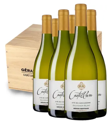 Image de Castellum Sauvignon Blanc 2023 75cl Caisse Bois 6 Bouteilles