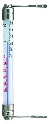 Produktbild von Fensterthermometer EUROHOME® – aus Kunststoff und Stahl, 2,5x6,5x23cm – perfekt für jeden Haushalt