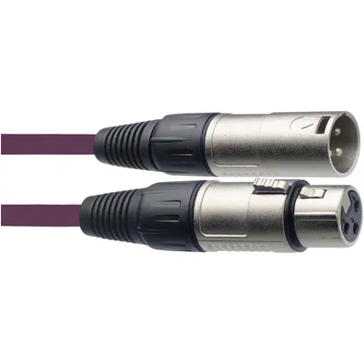 Image de Câble pour microphone, XLR/XLR (m/f), 3 m, violet