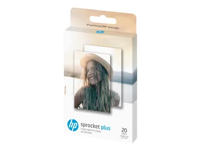 Produktbild von HP Sprocket Plus Fotopapier mit selbstklebender Rückseite, 20 Blatt/5,8 x 8,7 cm (2,3 x 3,4 Zoll), 139,2 mm, 82,6 mm, 17,5 mm, 139,2 mm, 82,6 mm, 17,5 mm