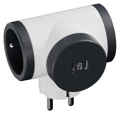 Image de Biplite avec 2 USB-C, noir LEGRAND