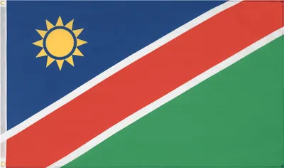 Produktbild von MUWO "Nations Together" | Namibia Flagge | 150×90 cm | Verstärktes Besatzband | Doppelt gesäumte Ränder | MW-164
