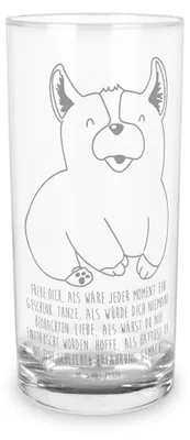 Produktbild von Mr. & Mrs. Panda Glas Corgie 400 ml - Transparent - Geschenk, Sprüche, Hund, Hundeliebe, Lebensfroh, Tumbler, Wasserglas, Cocktailglas, Spruch, Trinkglas, Lebensfreude