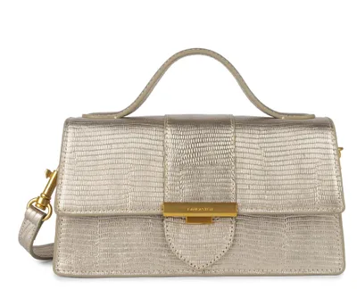 Produktbild von Handtasche in Champagnerfarbe mit Echsenoptik