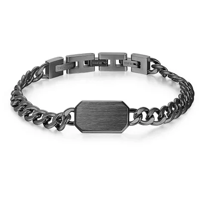 Zdjęcie produktu dla Bransoletki z płytką Brosway Silver Collection Ink - mężczyzna