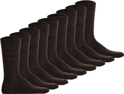 Produktbild von bugatti Herren Socken, 9er Pack - Socks Soft Baumwolle Uni Basic Braun 39-42